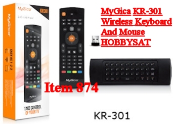 Contents of MyGica KR-301 wireless remote-keyboard Facebook air mouse
